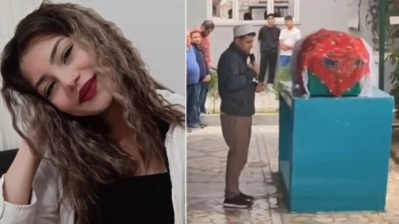 Feci kazada öldü! Tabutuna gelinlik ve duvak konuldu