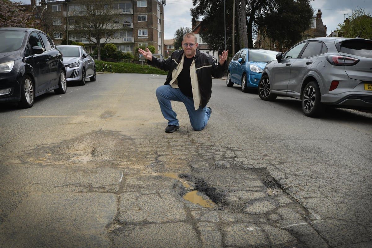 Bexhill road potholes spark ‘head-on collision’ fears, councillor warns