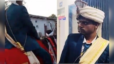 घोड़ी पर बैठना पड़ा भारी: दमोह में दलित दूल्हे को घसीटकर पीटा, वीडियो वायरल