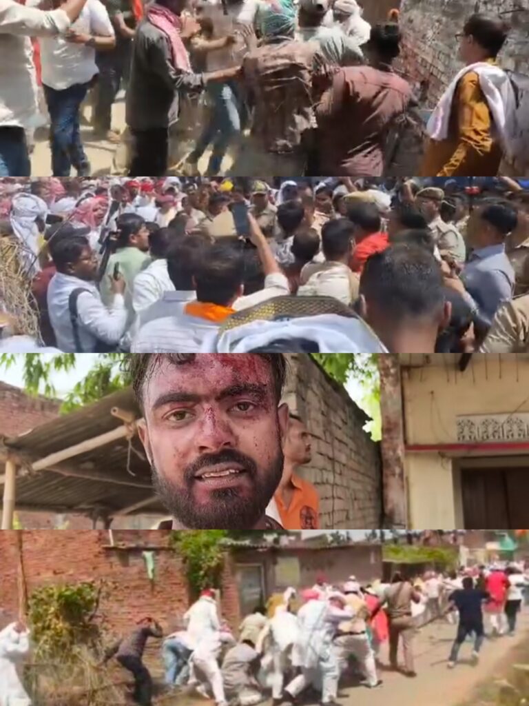 निशा हत्याकांड पर बवाल: सपा डेलिगेशन और ग्रामीण आमने-सामने, जमकर चली ईंट-पत्थर, कई पुलिसकर्मी घायल
