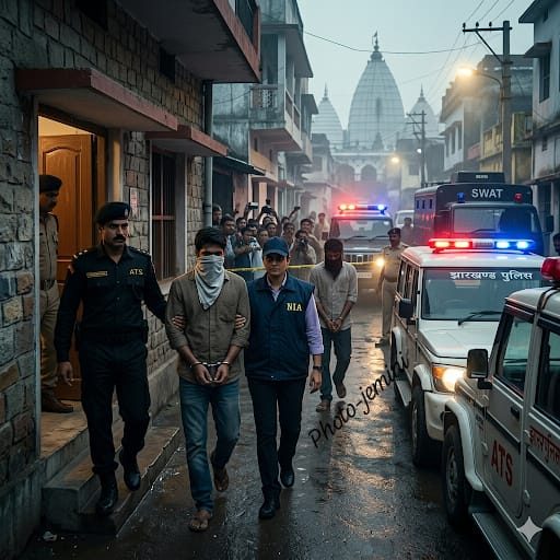 देवघर में एनआईए और एटीएस की संयुक्त छापेमारी, दो संदिग्ध हिरासत में...