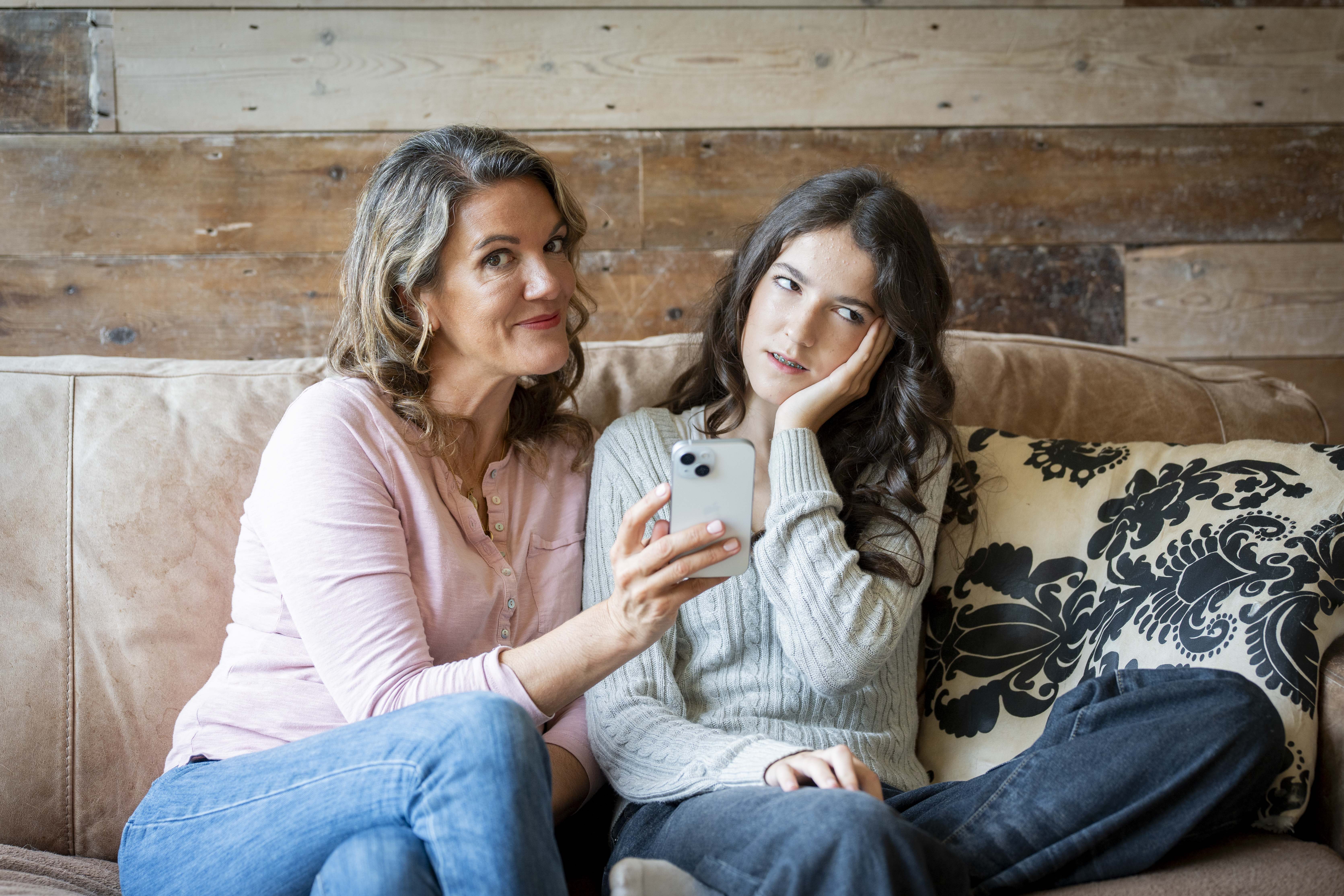 I’m 15 and I want my mum’s phone CONFISCATED – I caught her hiding it under pillow to mask a secret midnight habit