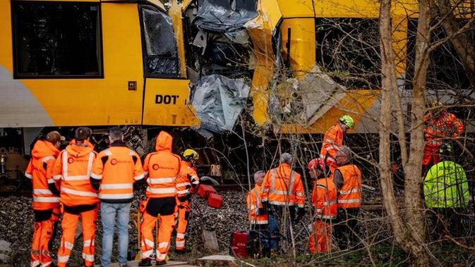 2 Kereta Tabrakan di Denmark, 5 Orang dalam Kondisi Kritis
