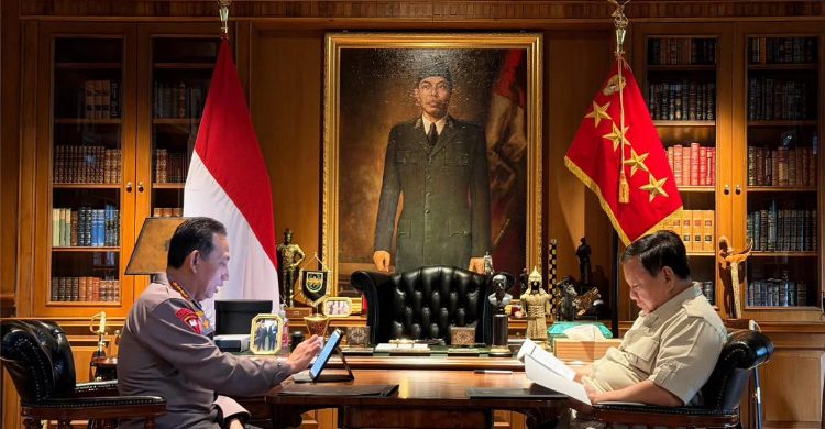 Bahas Keamanan Nasional Presiden Prabowo Panggil Kapolri Ke Hambalang