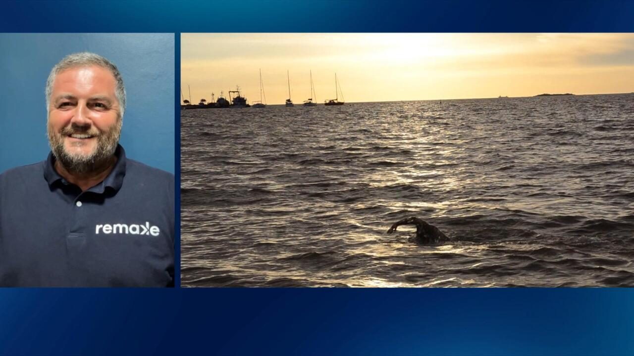 Le nageur de l'extrême Stève Stievernart boucle "la triple couronne du bout du monde"