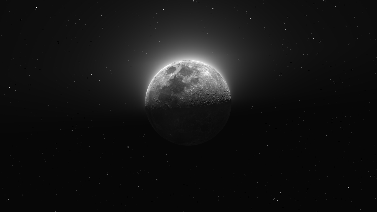 The moon as you rarely see it: How a photographer captured night and day on the first quarter moon