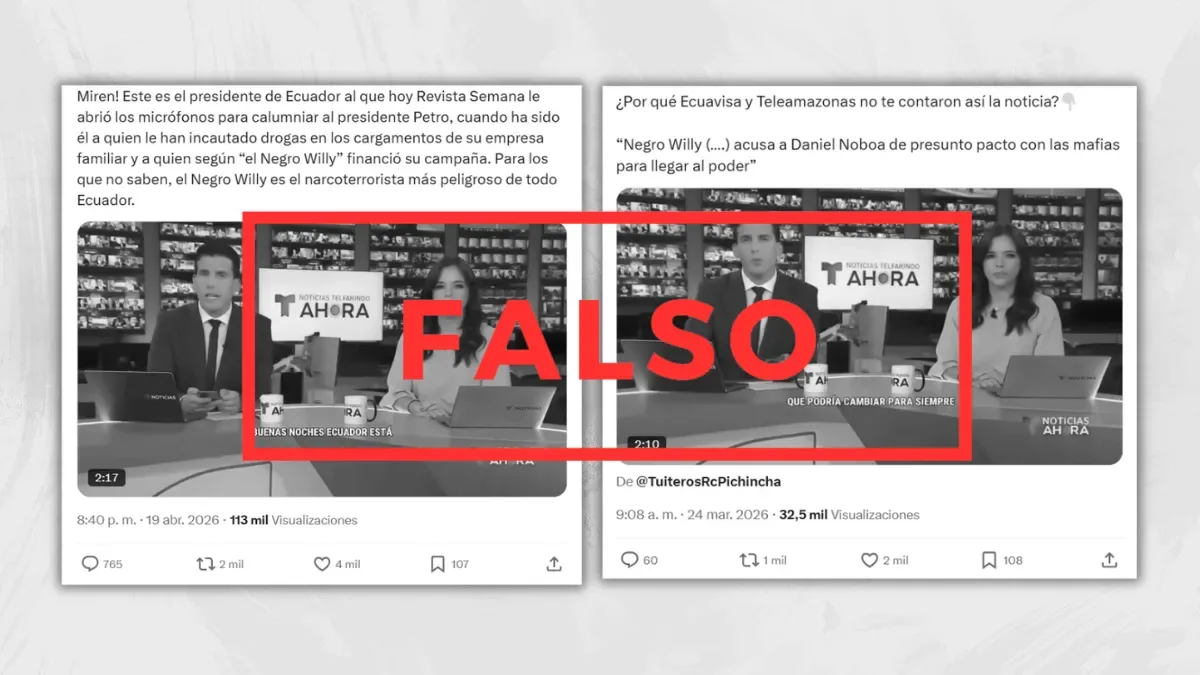 Gustavo Petro compartió un deepfake del noticiero Telemundo