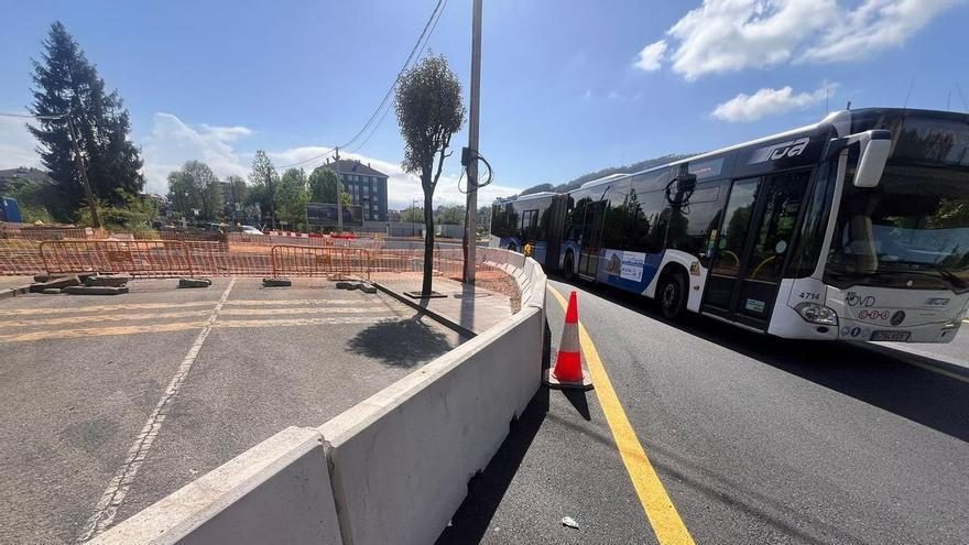 Las obras del colector del Nora obligan a desviar la carretera que une Oviedo con Lugones: así queda la unión entre ambos concejos