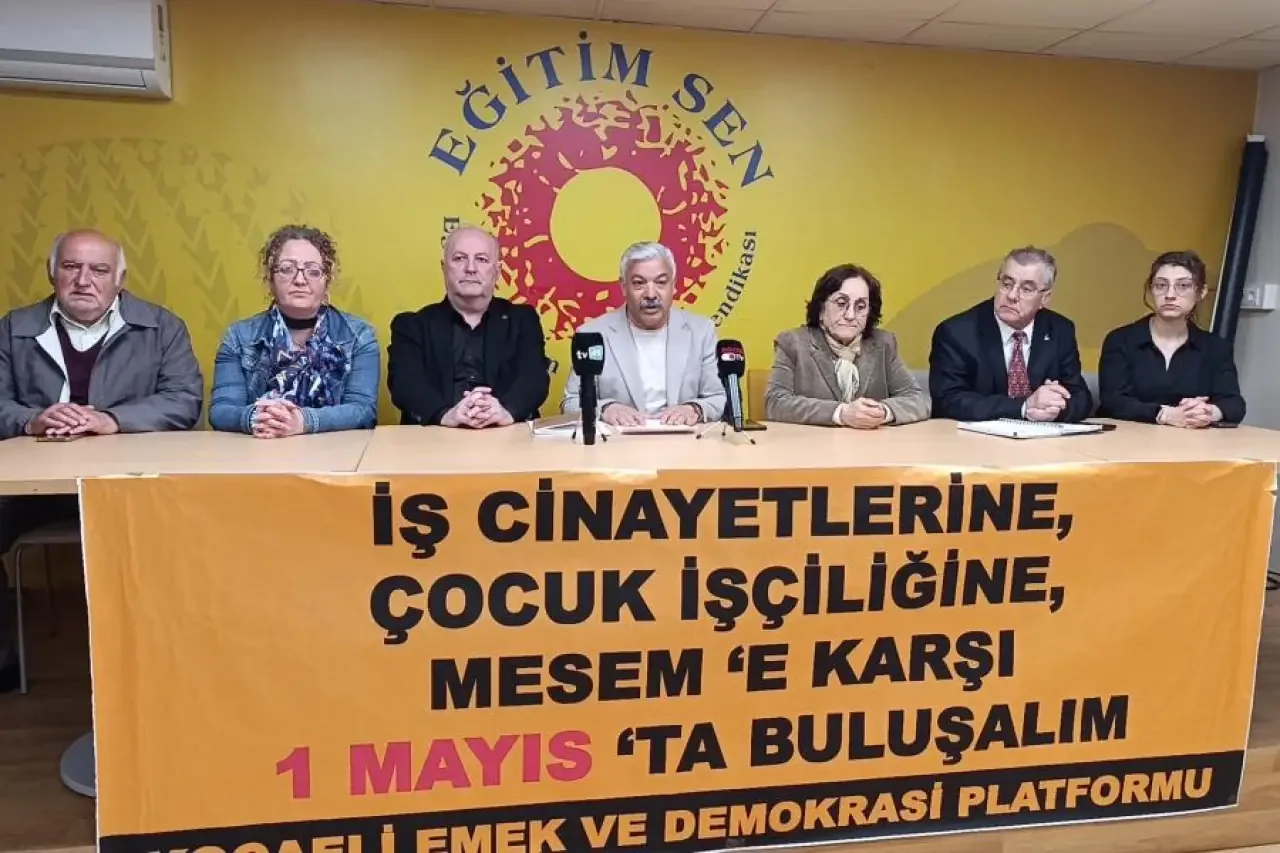 Kocaeli Emek ve Demokrasi Platformu'ndan 1 Mayıs çağrısı: Sömürüye, iş cinayetlerine ve baskılara karşı sesimizi yükseltelim