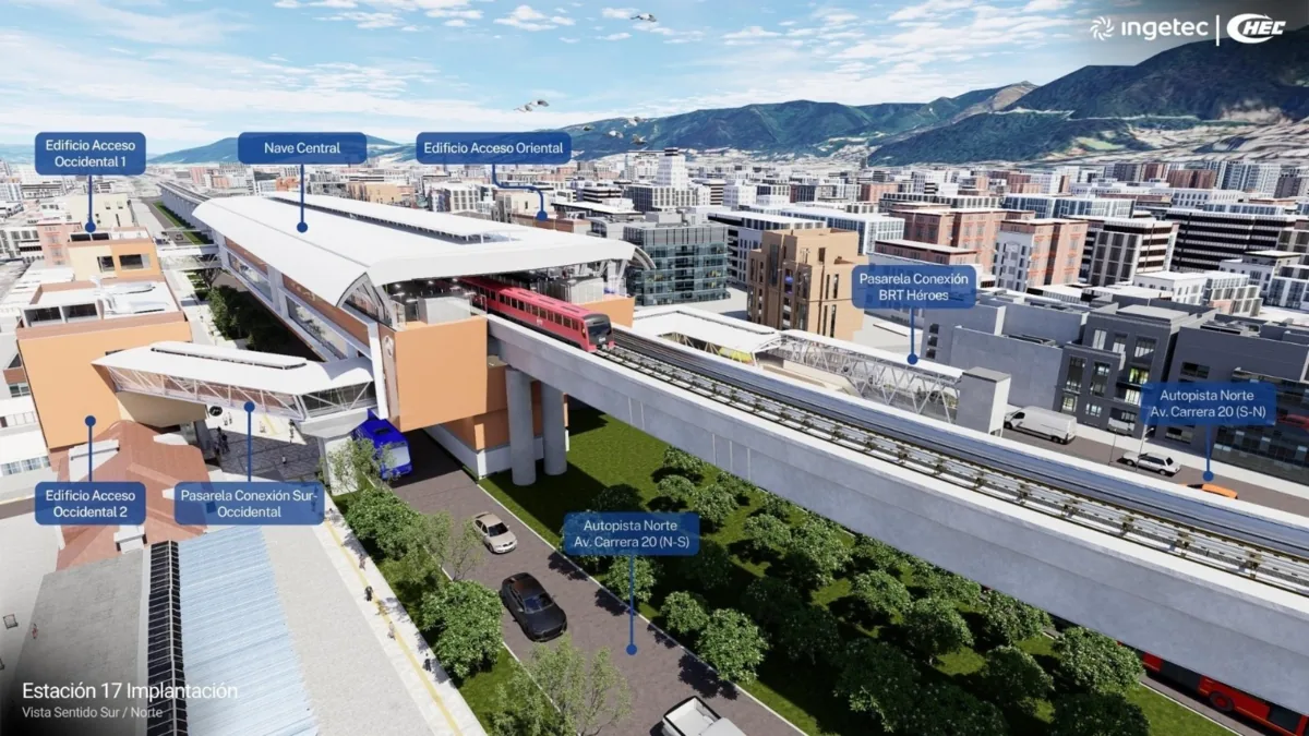 Exclusivo: Este es el proyecto de extensión de la primera línea del metro de Bogotá hasta la calle 106, según estudios de multinacional china