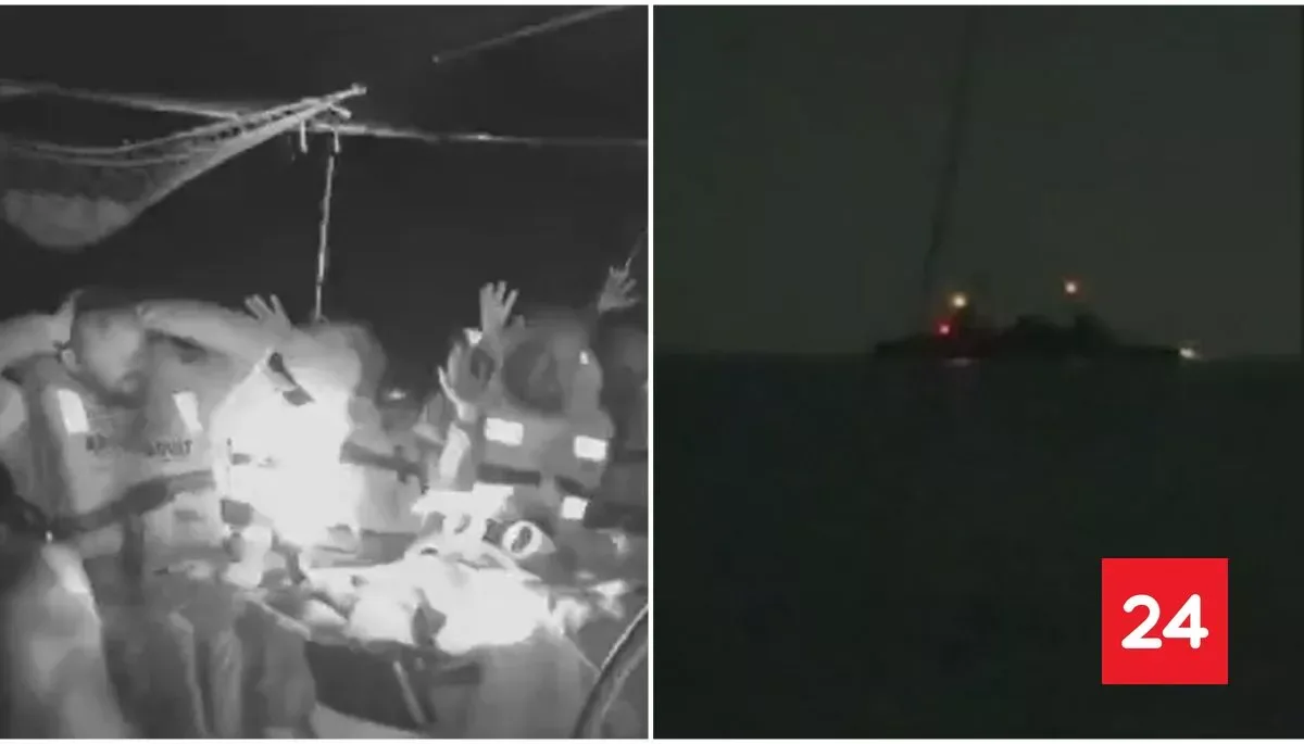VIDEO: interceptan flotilla rumbo a Gaza en la que viajan chilenos