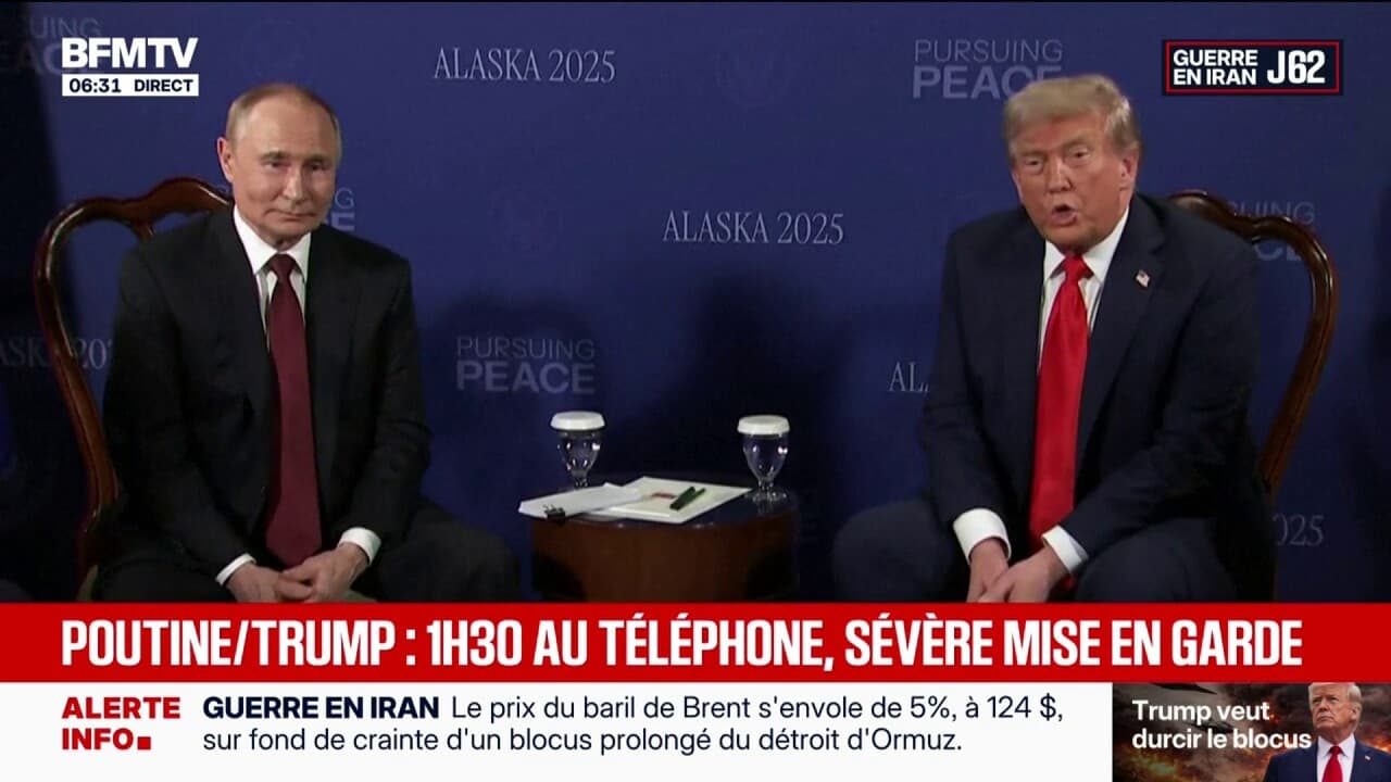 Guerre au Moyen-Orient: Vladimir Poutine met en garde Donald Trump contre les "conséquences dommageables" qu'aurait une nouvelle action militaire contre l'Iran